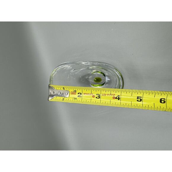 Vintage SIGNED Kosta LG 235 Clear Art Glass Vase Engraved Boat Decoration - Picture 10 of 11